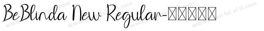 BeBlinda New Regular字体转换